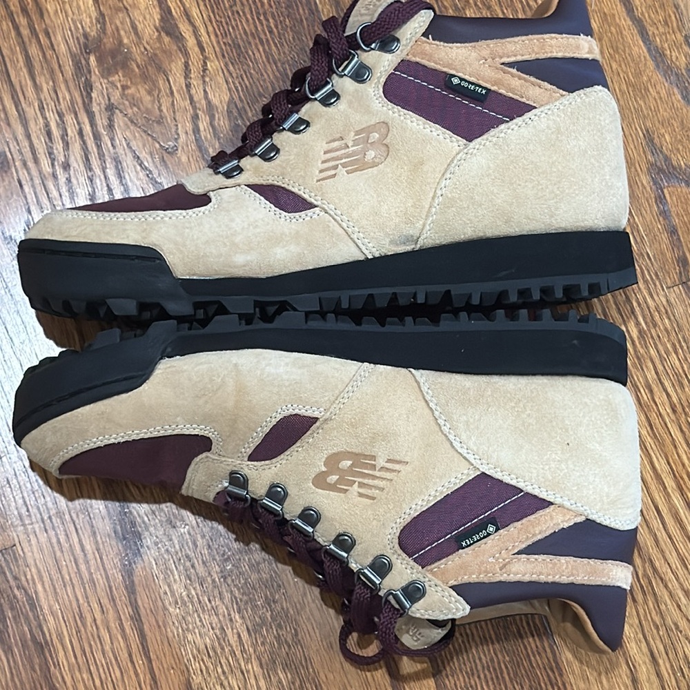 New Balance Men's Burgundy and Tan Boot Aime Leon  Dore Gore-Tex - Picture 5 of 5